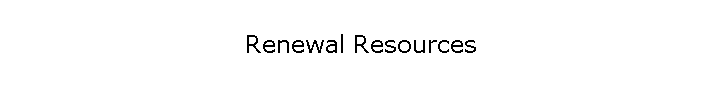Renewal Resources